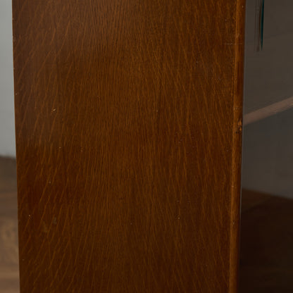 英国 クラシック ガラス ブックケース 食器棚