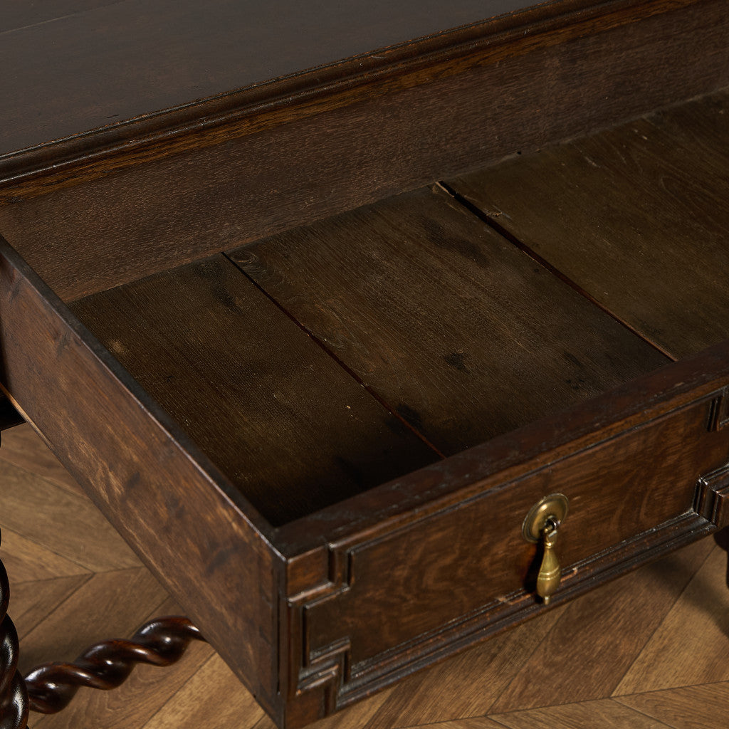 英国 クラシック オーク材 コンソールテーブル