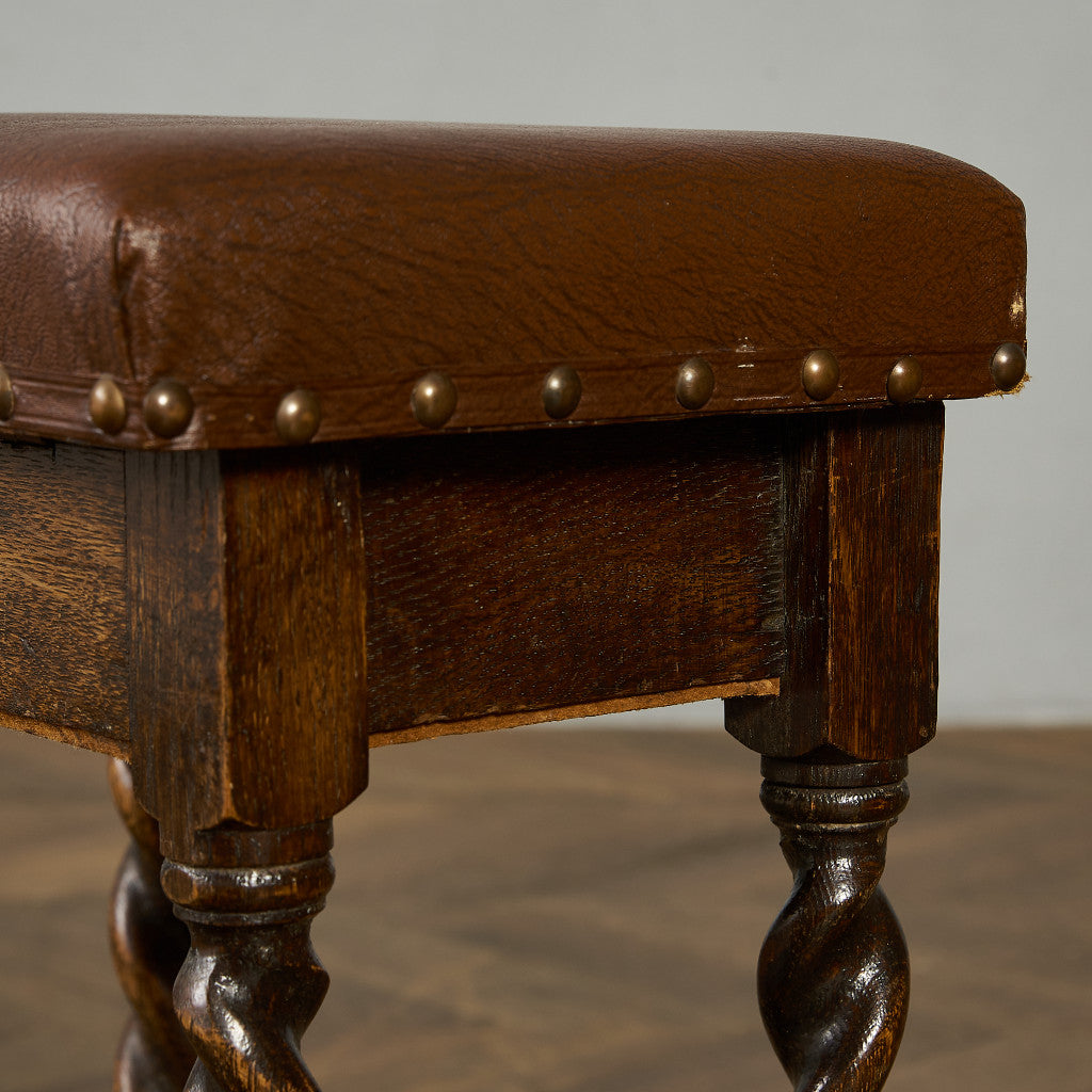 英国 クラシック 収納付 スツール #90015