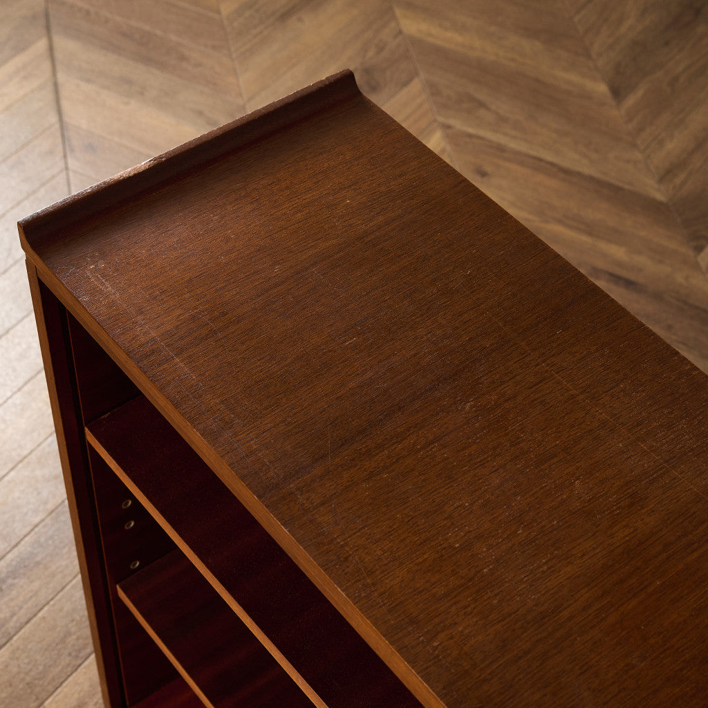 ヴィンテージ ナロー オープン ブックケース