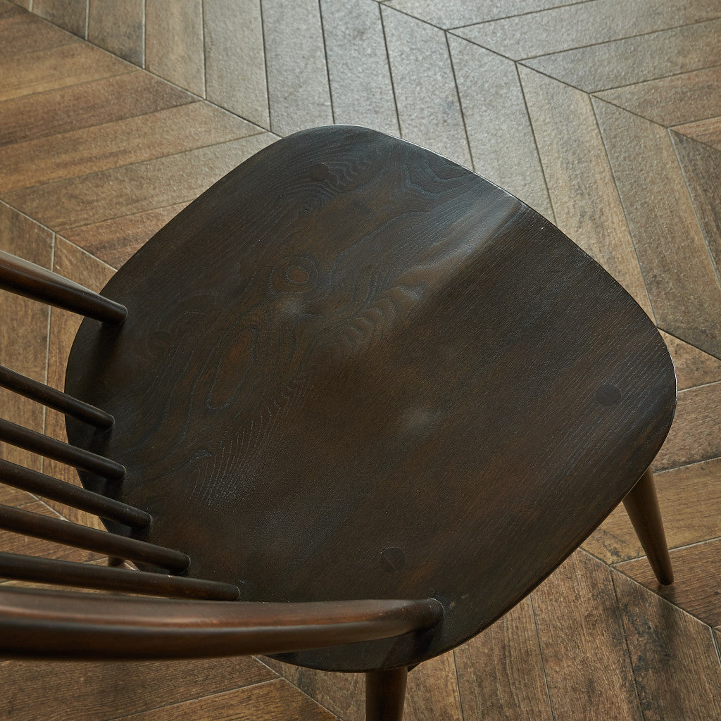 ERCOL Vintage Quaker Chair Large Size / Round Gold Label #66074