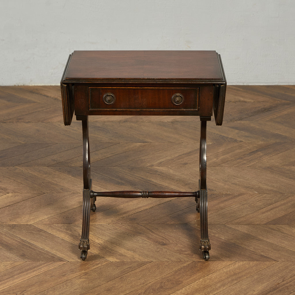 英国 クラシック ハープモチーフ バタフライ サイドテーブル