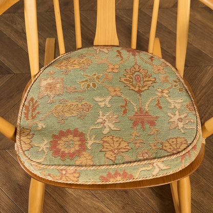 ヴィンテージ スワンバック ロッキングチェア ラウンド型メタルラベル