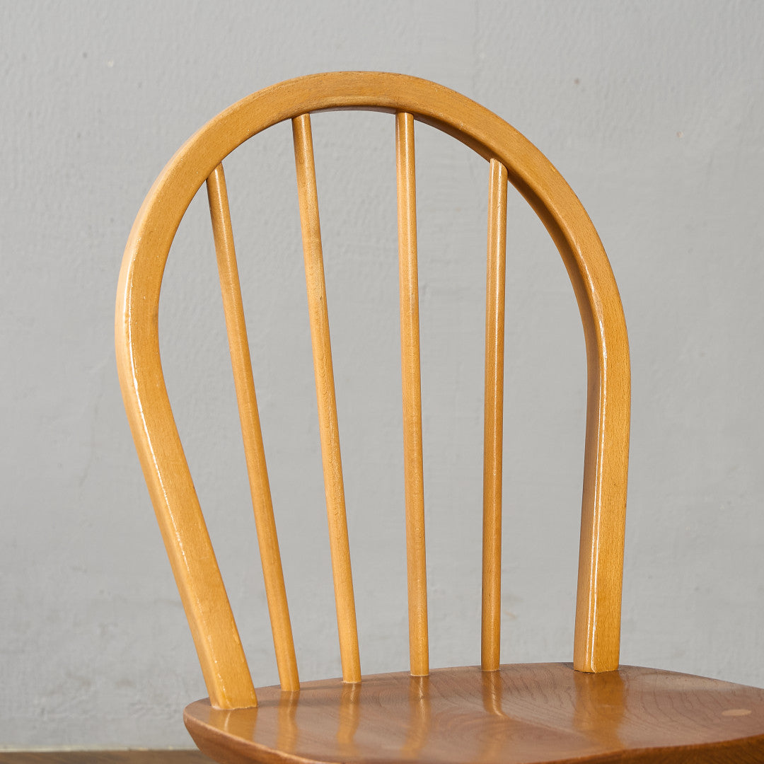 ヴィンテージ 4本 スポーク フープバックチェア ラウンドゴールドラベル