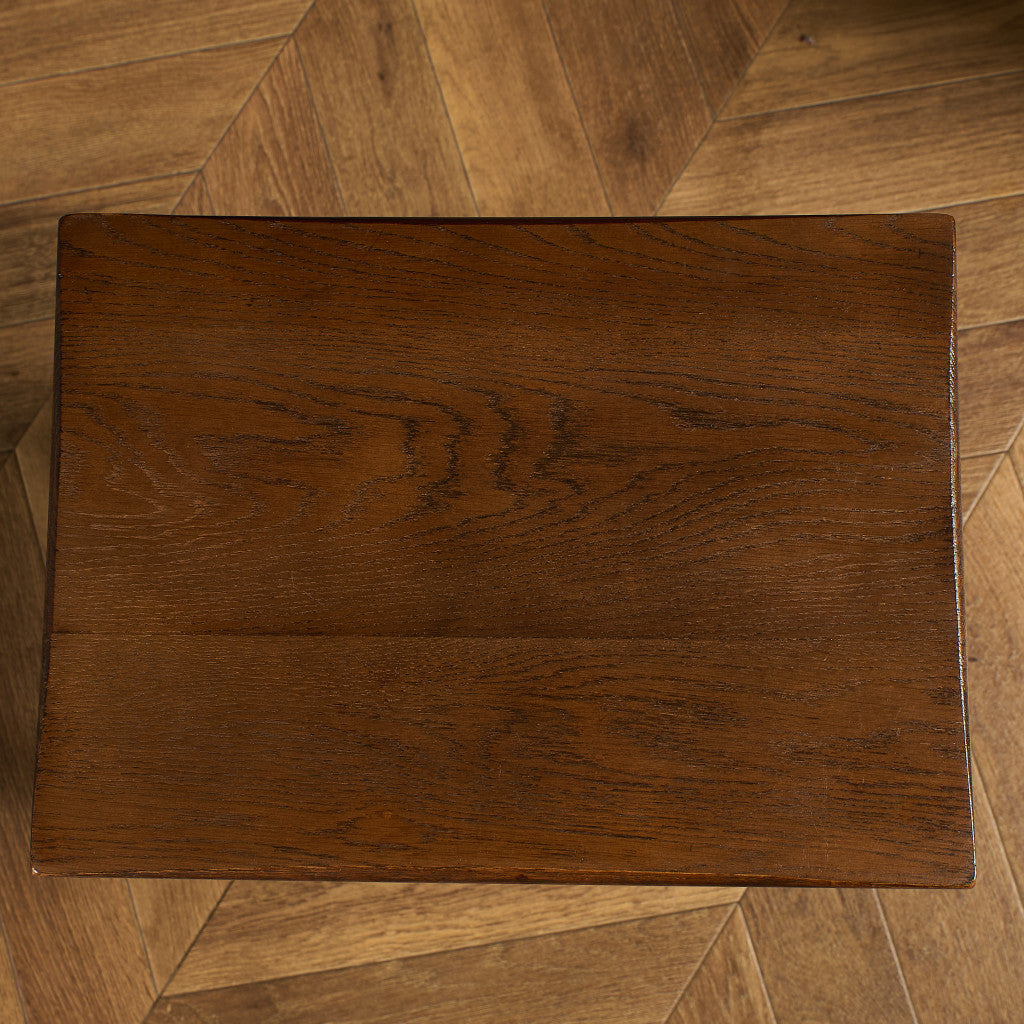 英国 クラシック オーク材 ネストテーブル