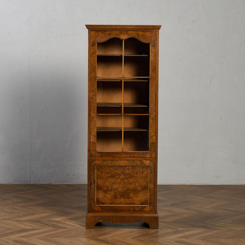 英国 クラシック ウォールナット ブックケース