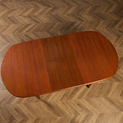 英国 ヴィンテージ オーバル ロング ダイニングテーブル