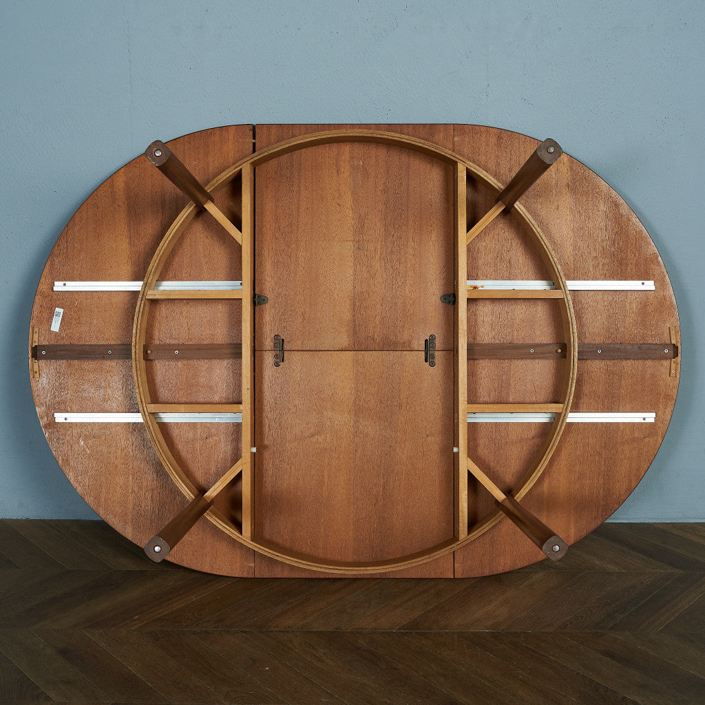 British vintage extension round dining table #84636 – camori
