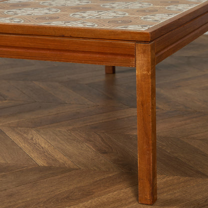 イギリス ヴィンテージ タイルトップ コーヒーテーブル センターテーブル