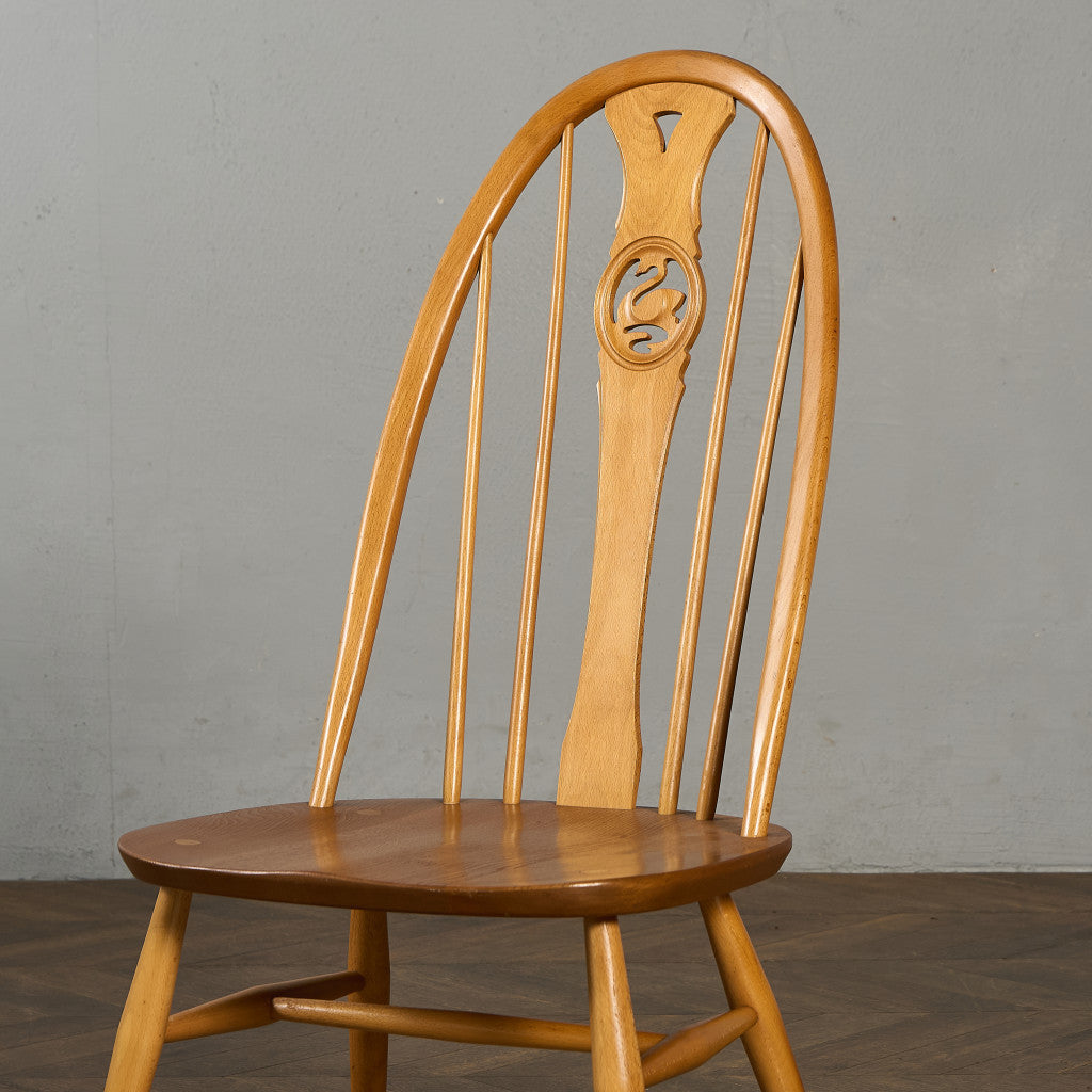 アーコール ERCOL スワンバックチェア ラウンドゴールドラベル #97078