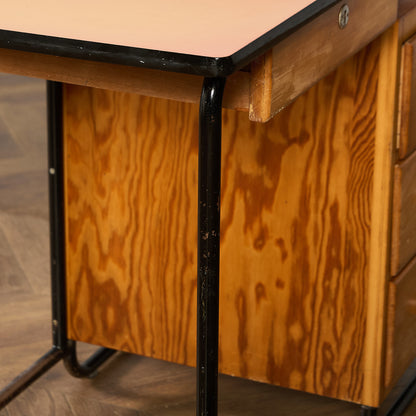 オランダヴィンテージ 片袖デスク