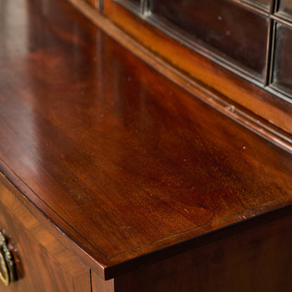 英国 アンティーク ビューロー ブックケース