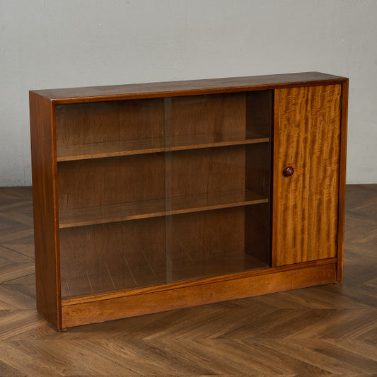 ヴィンテージ ガラス キャビネット 本棚