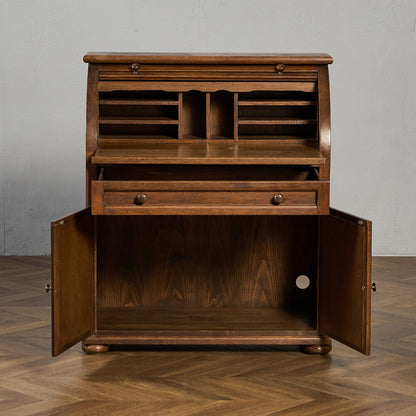 英国 クラシック ロールトップ ライティング ビューロー