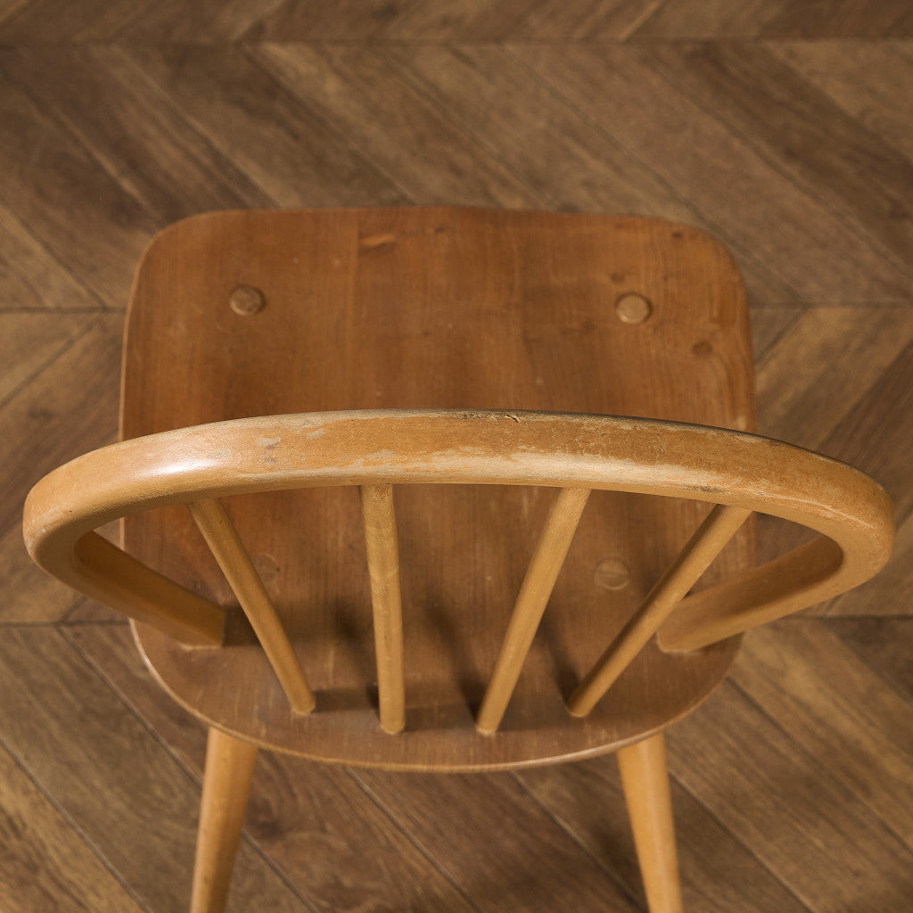 アーコール ERCOL 4本 スポーク フープバックチェア ラウンドゴールドラベル #97224