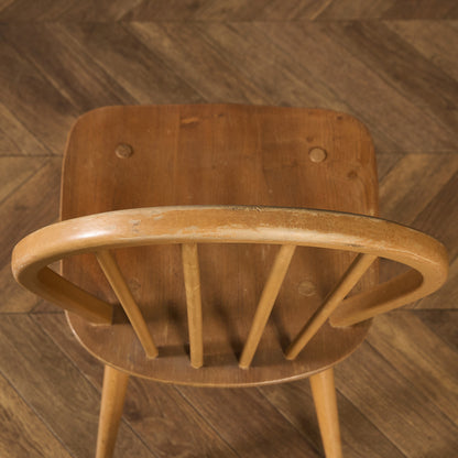 アーコール ERCOL 4本 スポーク フープバックチェア ラウンドゴールドラベル #97224