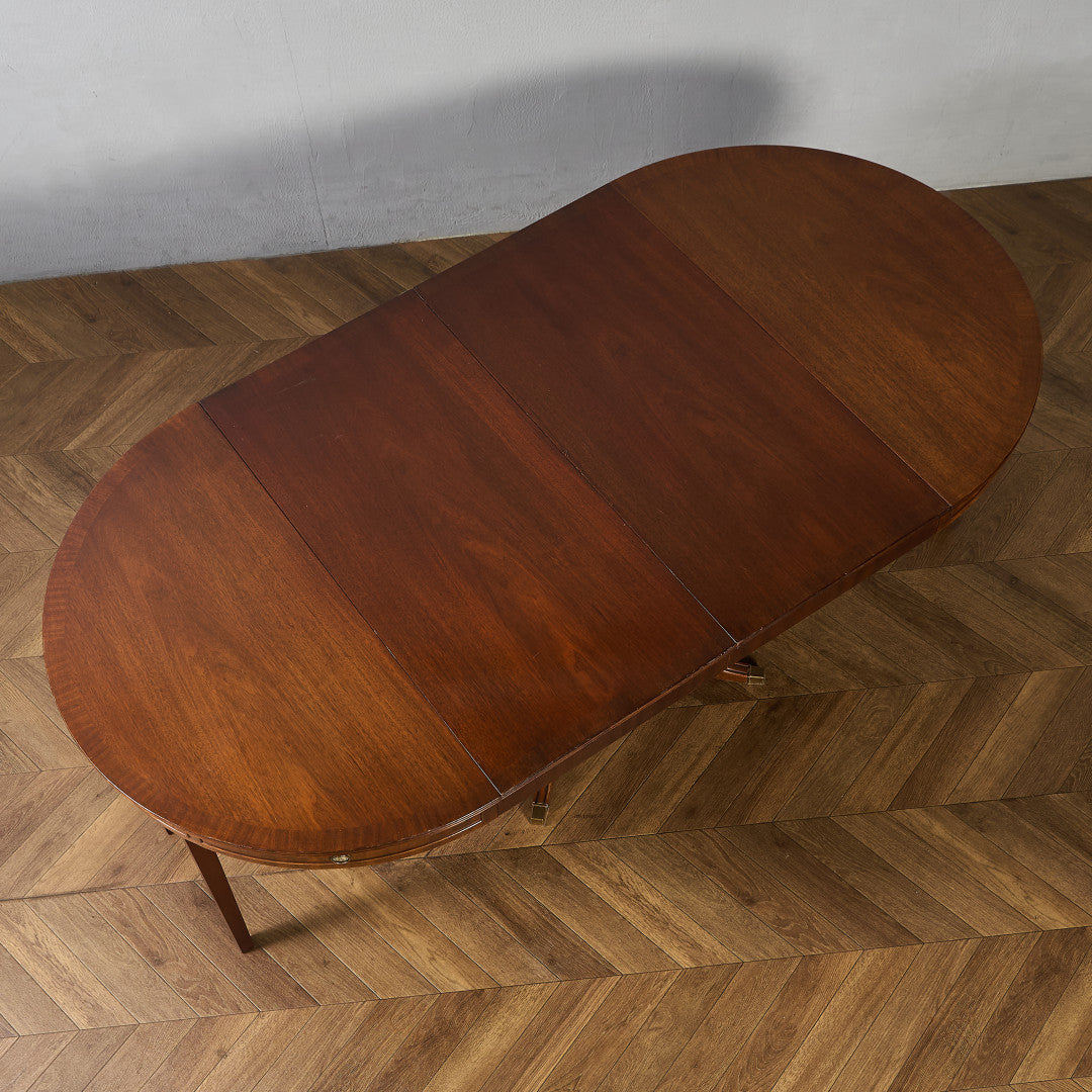 英国 クラシック エクステンション ラウンド ロング ダイニングテーブル