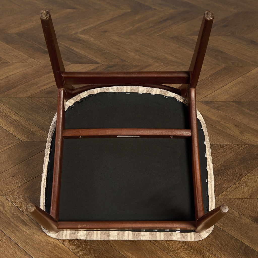 ヴィンテージ スラットバックチェア 座面張替え済み