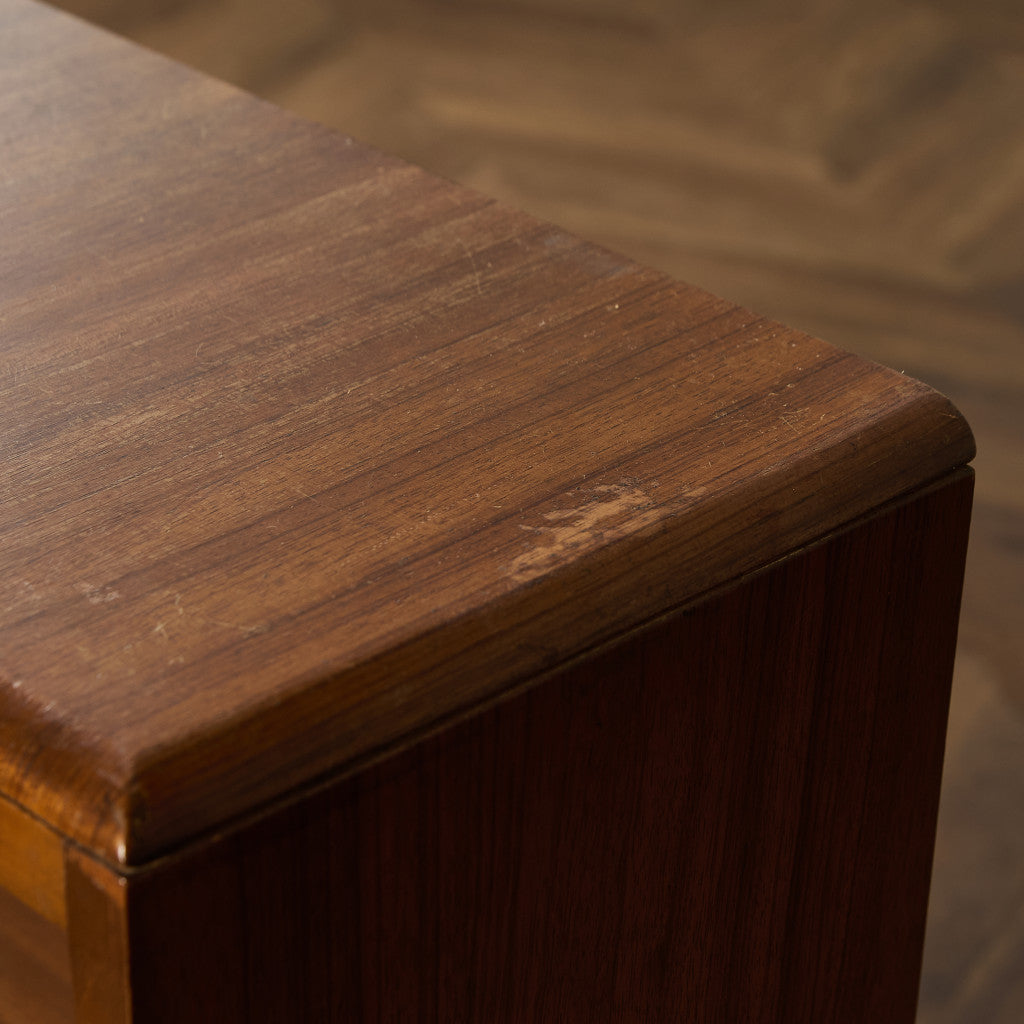 英国 ヴィンテージ ナロー ガラス ブックケース 食器棚