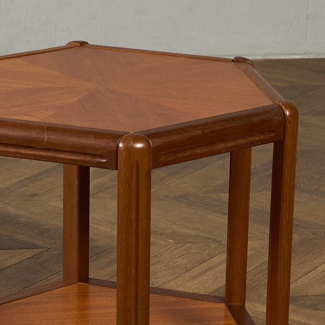 デンマーク ヴィンテージ ヘキサゴン コーヒーテーブル センターテーブル