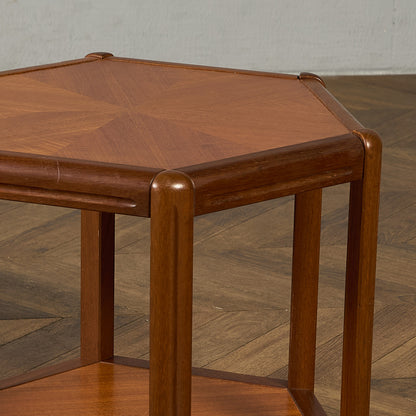 デンマーク ヴィンテージ ヘキサゴン コーヒーテーブル センターテーブル