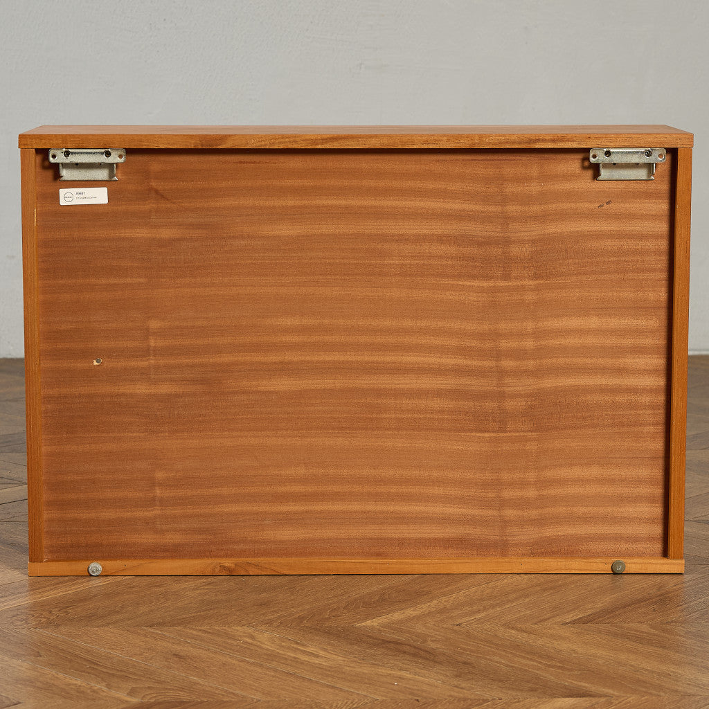 チェスト・キャビネット チーク ビーバー＆タプレイ BEAVER&amp;TAPLEY ヴィンテージ ガラス ウォール キャビネット Beaver&amp;Tapley 壁掛け ナロー ブックケース オープン シェルフ ディスプレイ #89887 チェスト・キャビネット チーク ビーバー＆タプレイ BEAVER&TAPLEY
