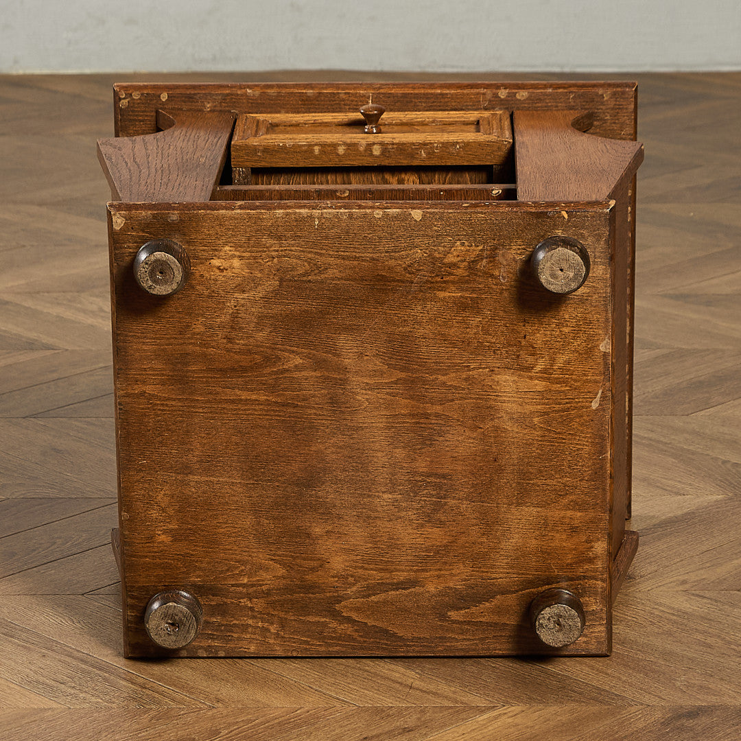 英国 クラシック マガジンラック付き サイドテーブル