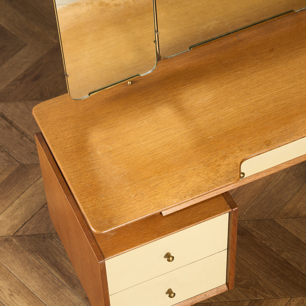 Chinese white ヴィンテージ ドレッサーデスク 初期ゴールドラベル