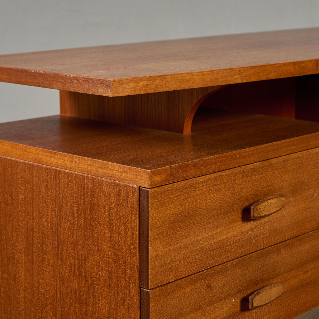 Quadrille ヴィンテージ デスク 両袖デスク