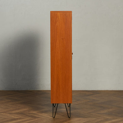 Fresco ガラス ブックケース カスタム アイアン ヘアピンレッグ