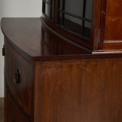 英国 アンティーク ビューロー ブックケース