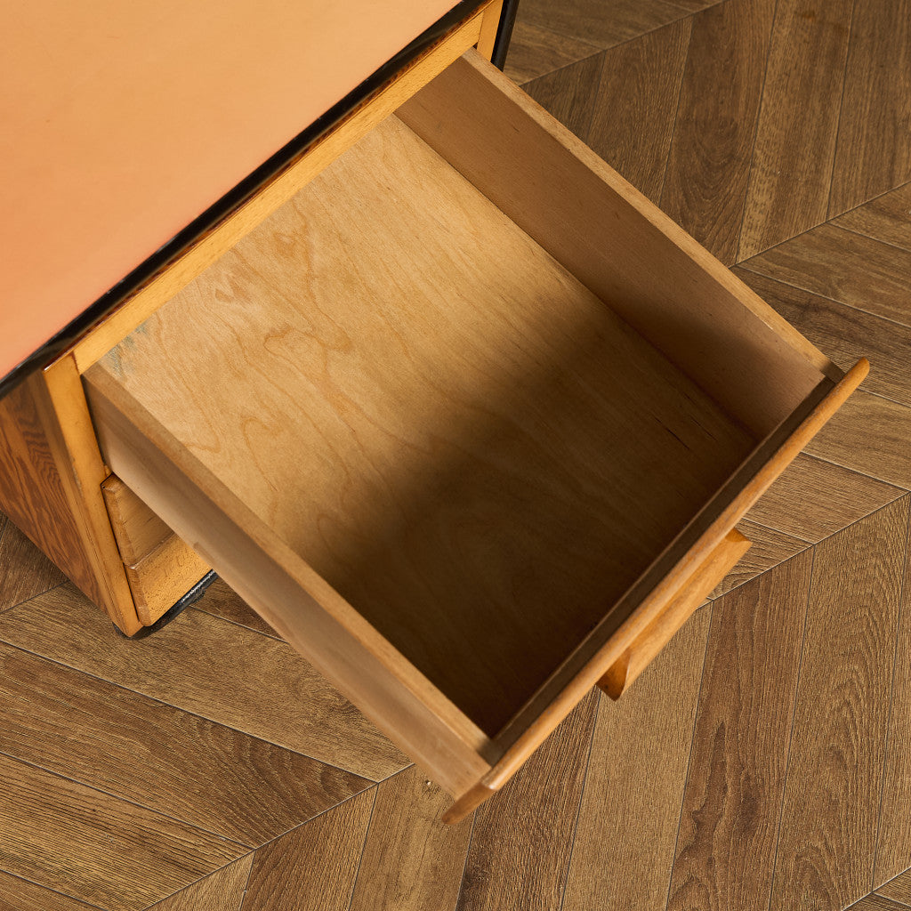 オランダヴィンテージ 片袖デスク