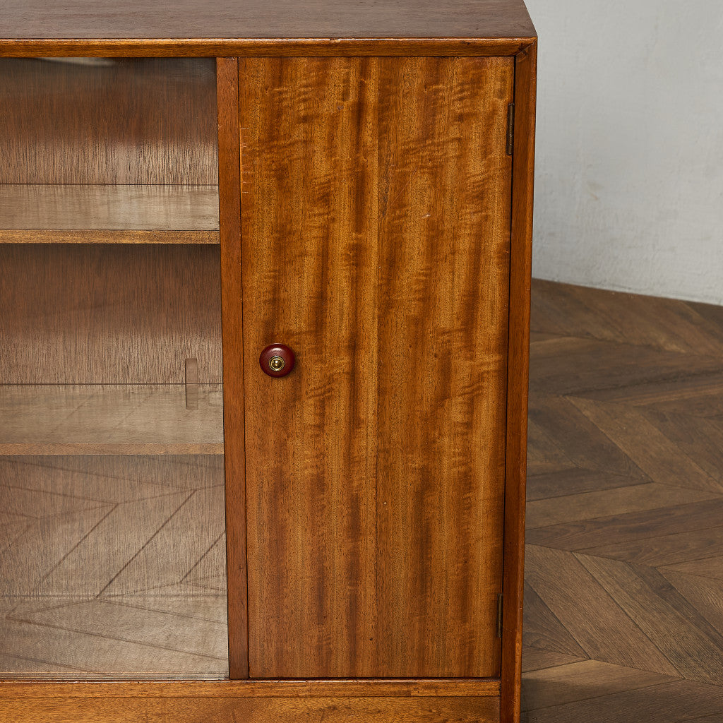 ヴィンテージ ガラス キャビネット 本棚