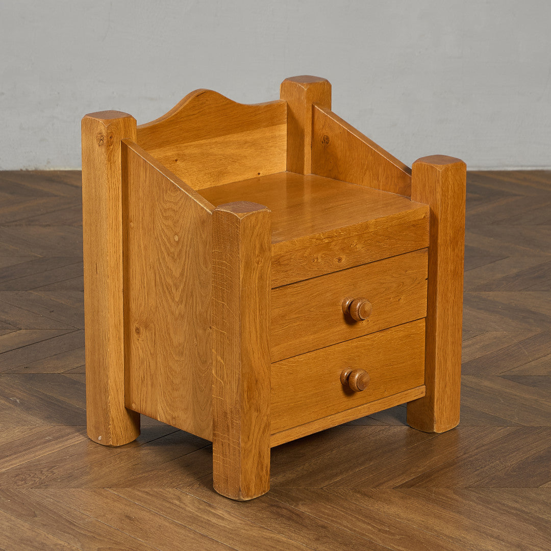 オランダ製 オーク 無垢材 サイドキャビネット