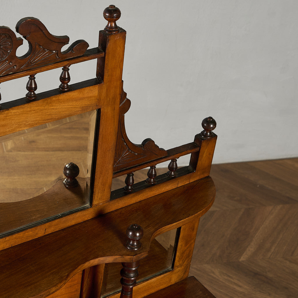 英国 アンティーク ミラーバック サイドボード シフォニア