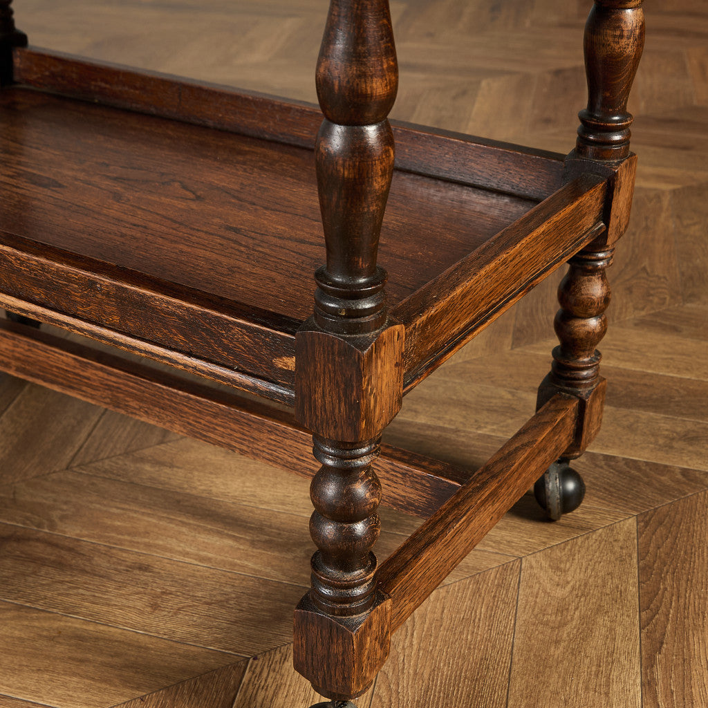 英国 クラシック ドロップリーフ サイドテーブル ティトロリー