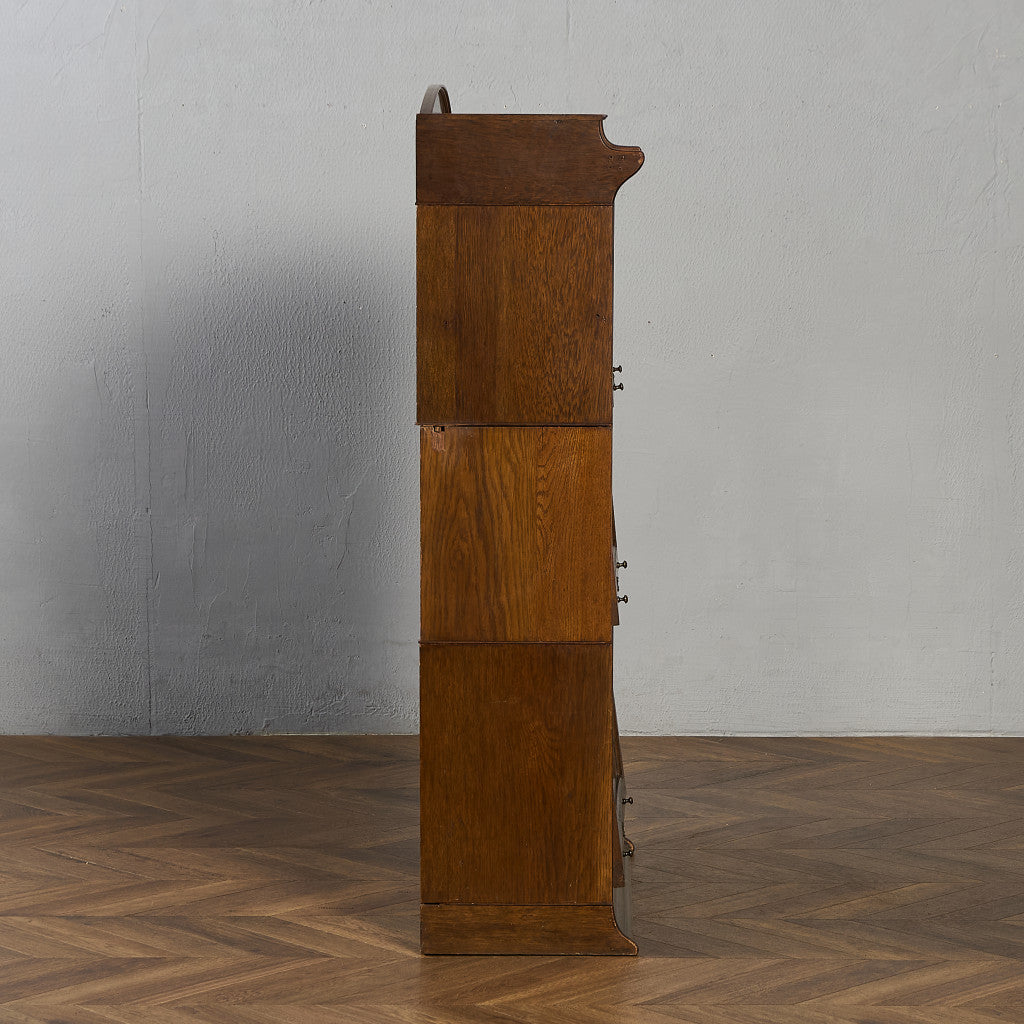 英国 アンティーク 3段 スタッキング ブックケース