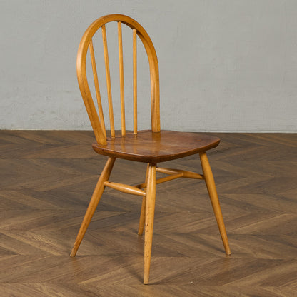 ヴィンテージ 4本 スポーク フープバックチェア ラウンドゴールドラベル