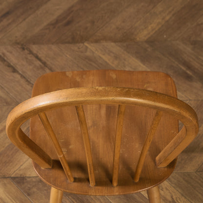 アーコール ERCOL 4本 スポーク フープバックチェア ブルーラベル #97227