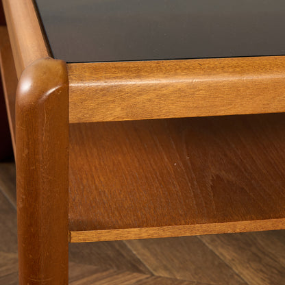 メイヤー myer ヴィンテージ スモーク ガラストップ コーヒーテーブル #91640