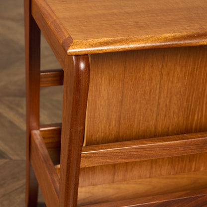 英国 ヴィンテージ マガジンラック サイドテーブル #91699