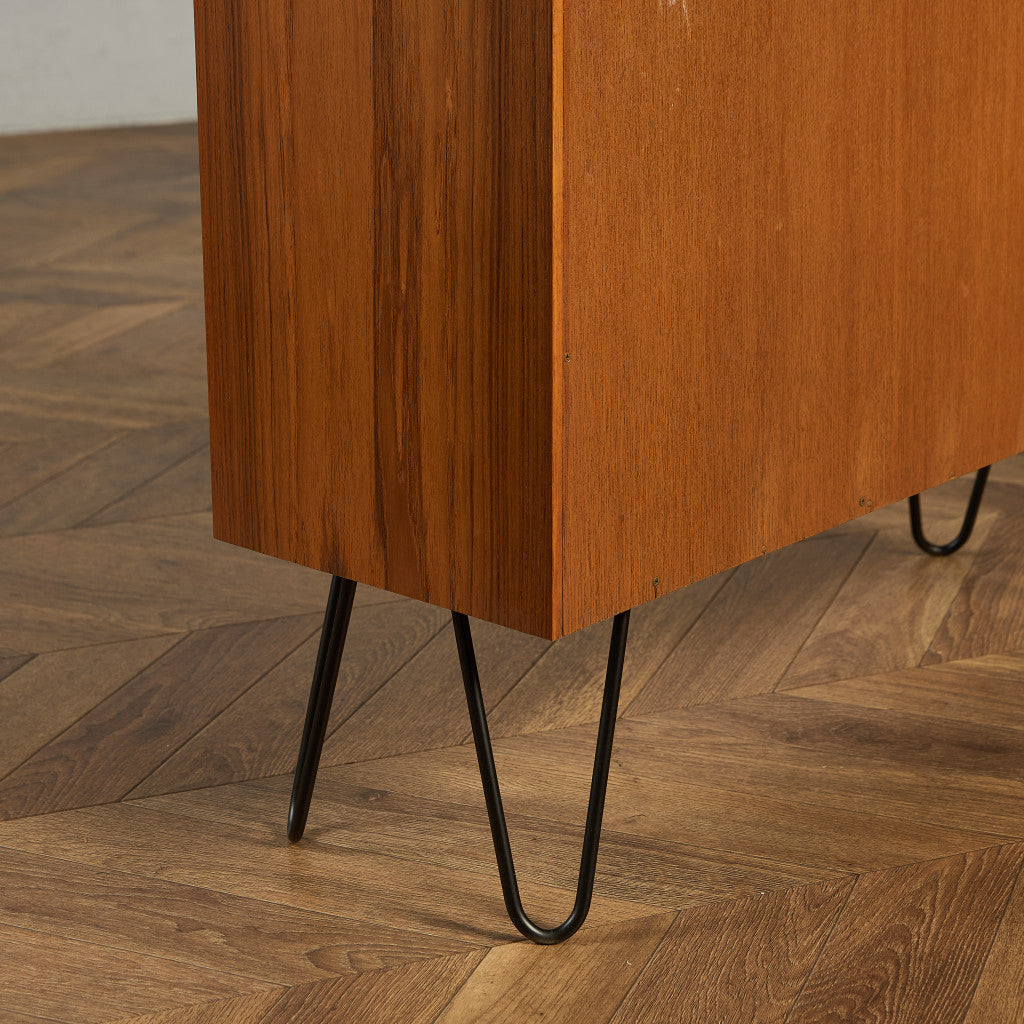 ヴィンテージ ブックシェルフ カスタム アイアンヘアピンレッグ