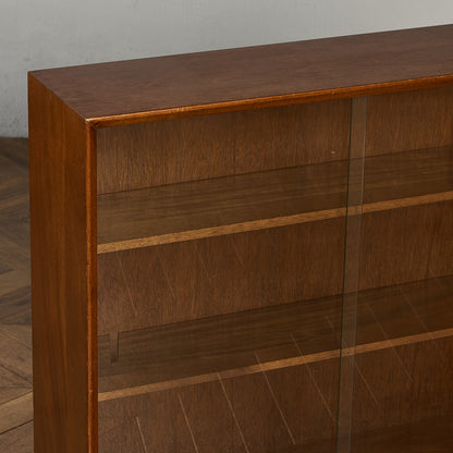 ヴィンテージ ガラス キャビネット 本棚