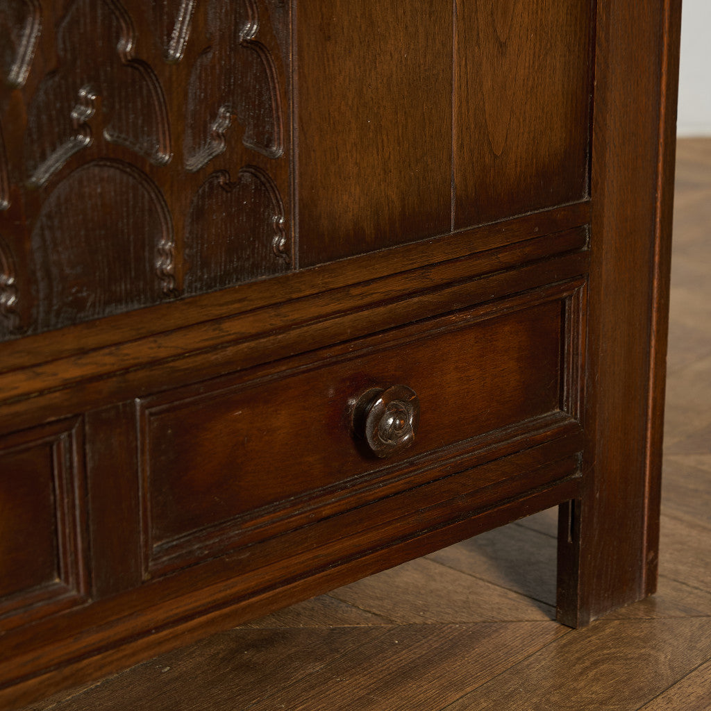 英国 クラシック オーク材 ブランケットボックス