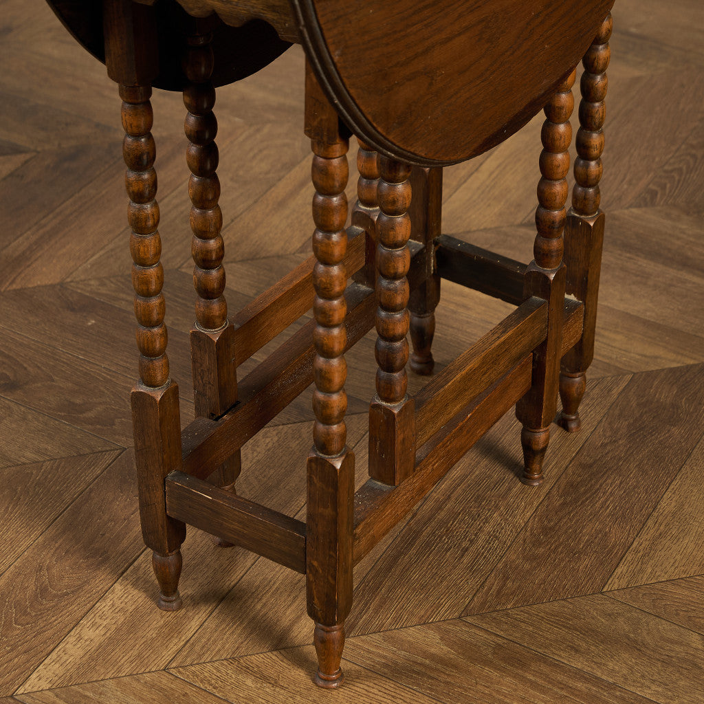 英国 クラシック ドロップリーフ ゲートレッグテーブル