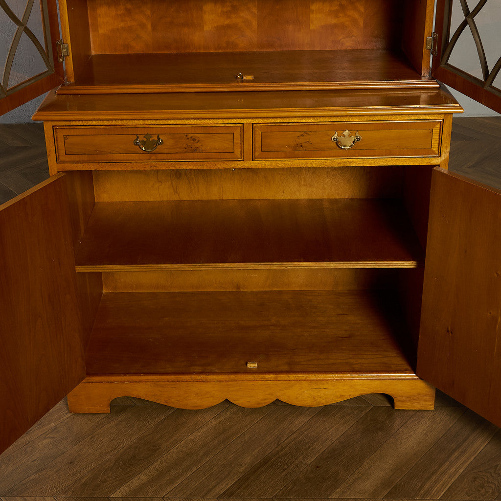 英国 クラシック エドワーディアン ブックケース 食器棚 #90051