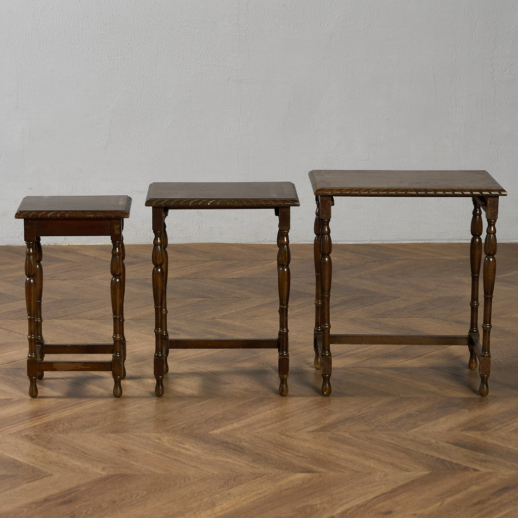 英国 クラシック オーク ネストテーブル #97318