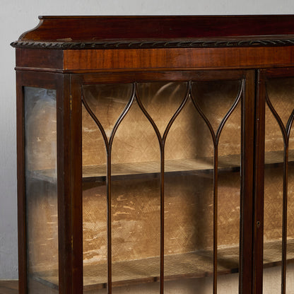 英国 クラシック ディスプレイ ガラス キャビネット