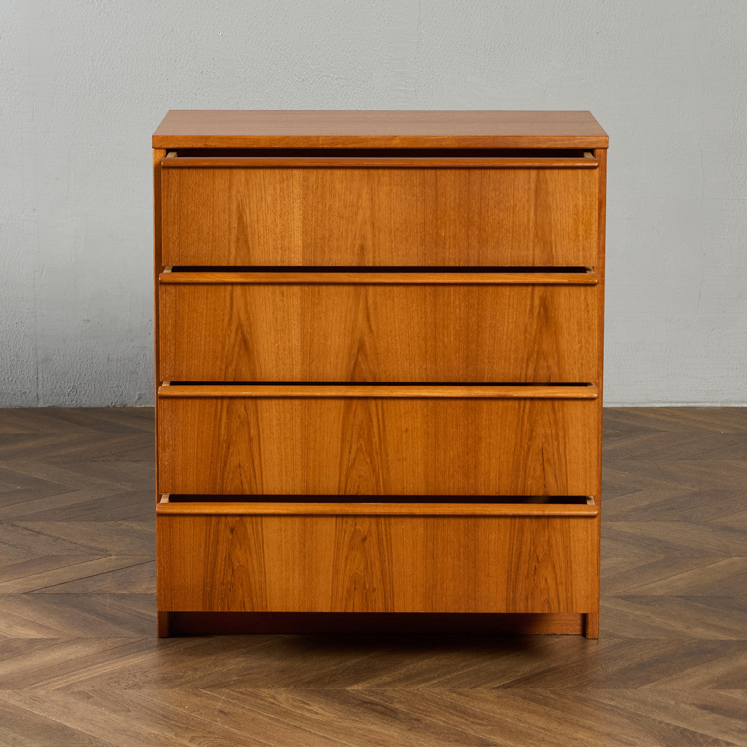 英国 ヴィンテージ 4段 チェスト #90033