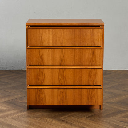 英国 ヴィンテージ 4段 チェスト #90033